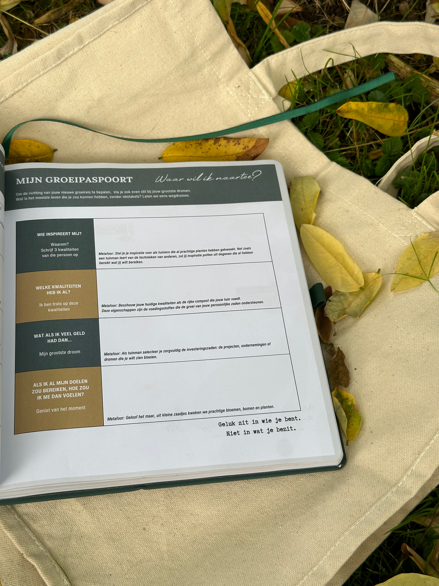 Groeipaspoort in de Floreer Planner
