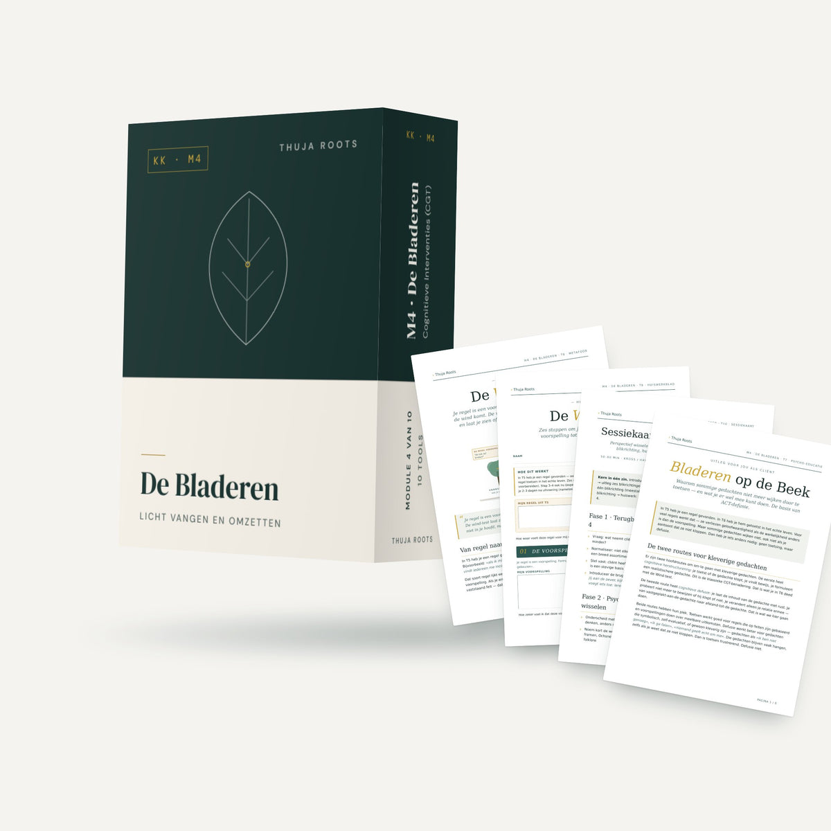 Module M4 De Bladeren van Thuja Roots met een waaier van werkbladen
