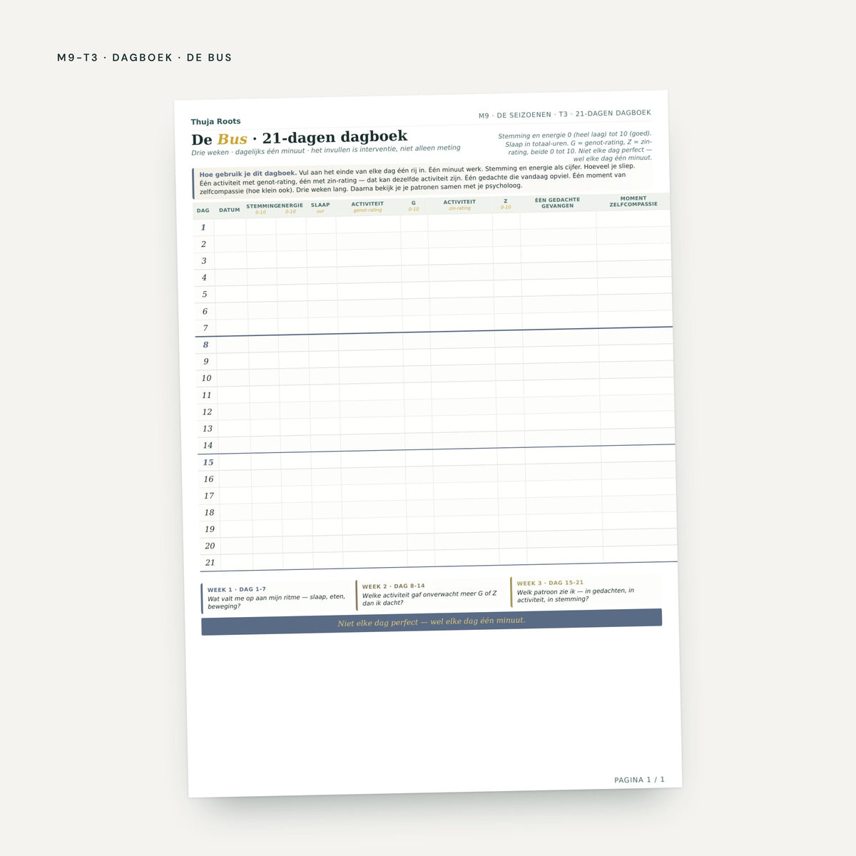 Module M9 De Seizoenen: voorbeeldpagina, tool 3