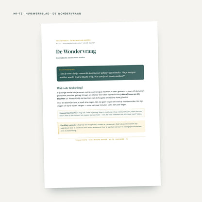 Module M1 De Wortel: voorbeeldpagina, tool 2
