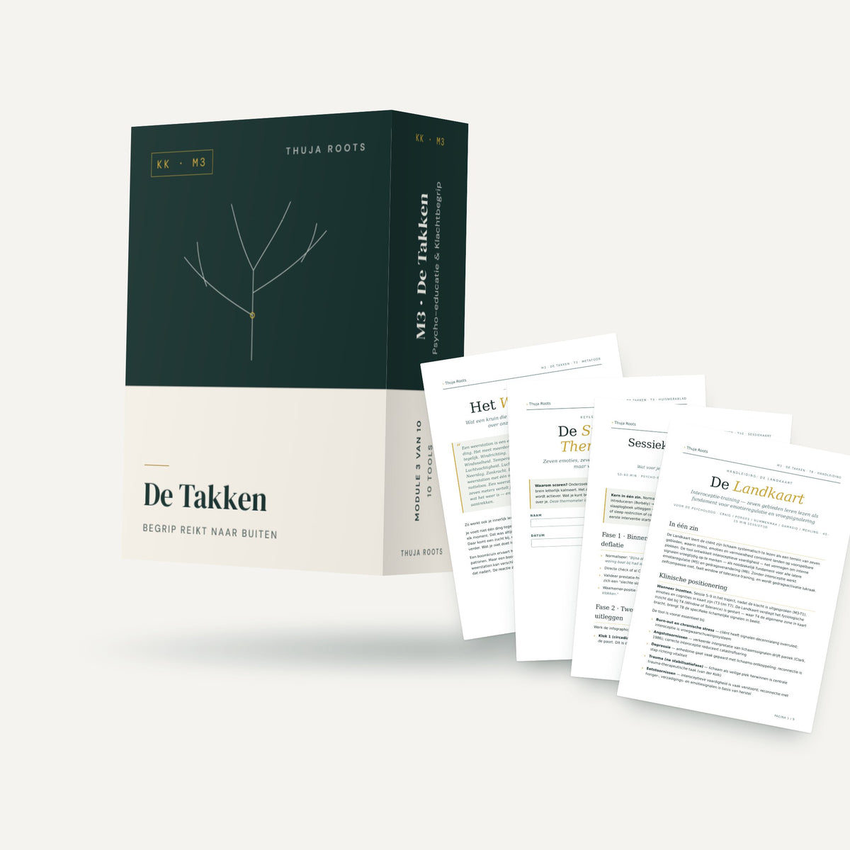 Module M3 De Takken van Thuja Roots met een waaier van werkbladen