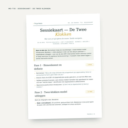 Module M3 De Takken: voorbeeldpagina, tool 10