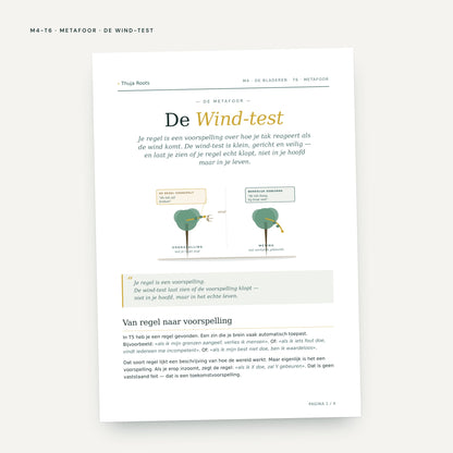 Module M4 De Bladeren: voorbeeldpagina, tool 6