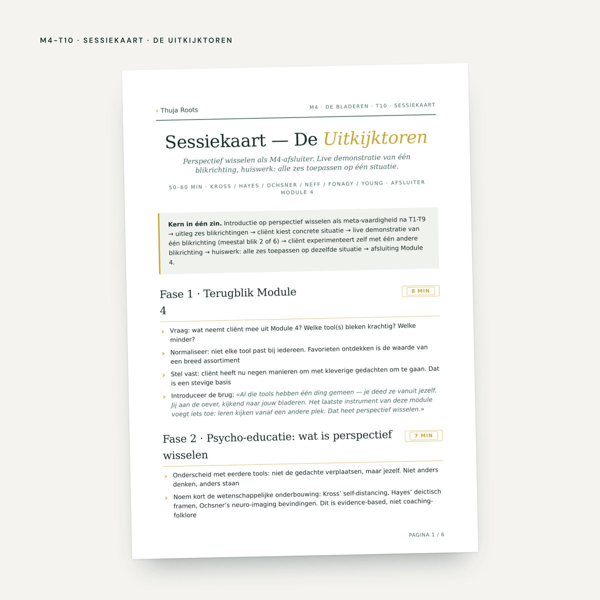 Module M4 De Bladeren: voorbeeldpagina, tool 10
