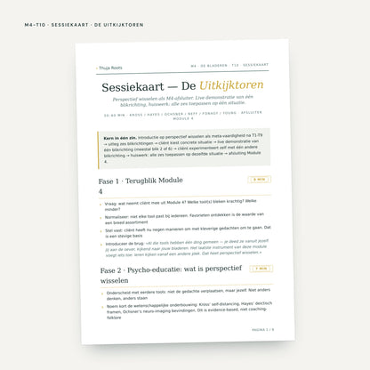 Module M4 De Bladeren: voorbeeldpagina, tool 10