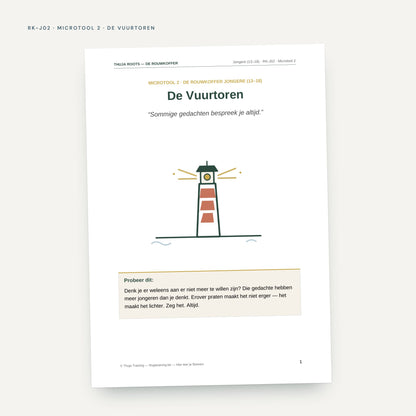 De Rouwkoffer Kind & Jongere: voorbeeldpagina, werkblad RK-J02