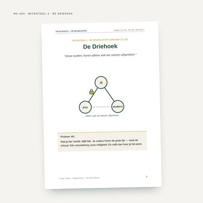 De Rouwkoffer Kind & Jongere: voorbeeldpagina, werkblad RK-J04