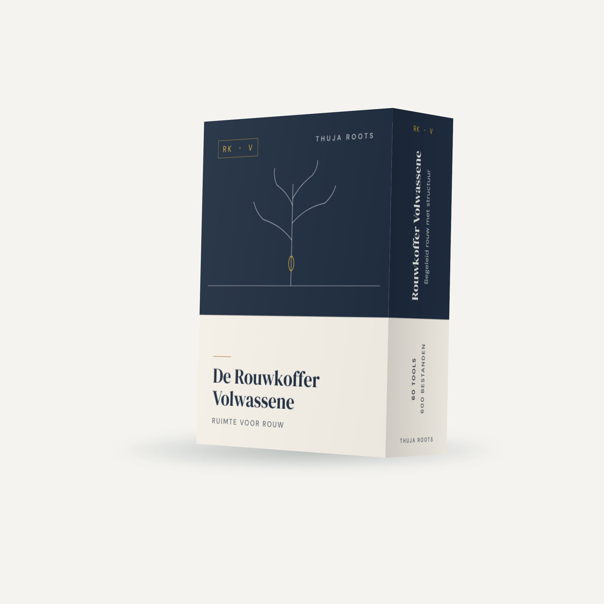 De Rouwkoffer Volwassene van Thuja Roots, digitale koffer met werkbladen voor hulpverleners